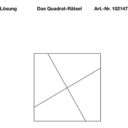 Das Quadrat-Rätsel , , 6,50cm x 1,30cm x 5,00cm (Länge x Höhe x Breite), Bild 4