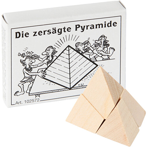Die Zersägte Pyramide , , 6,50cm x 1,30cm x 5,00cm (Länge x Höhe x Breite), Bild 1
