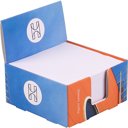 Kartonbox 'Display' 10 X 10 X 5 Cm , weiß, Box: 300 g/m² Chromokarton, Füllung: 90 g/m² holzfrei weiß, chlorfrei gebleicht, 10,00cm x 5,00cm x 10,00cm (Länge x Höhe x Breite), Bild 1