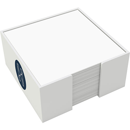 Zettelbox 'Trendy-Junior' 10,5 X 10,5 X 5 Cm , Box: Polystyrol, Füllung: 90 g/m² holzfrei weiß, chlorfrei gebleicht, 10,50cm x 5,00cm x 10,50cm (Länge x Höhe x Breite), Bild 1
