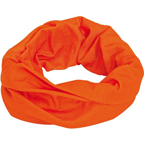 Multifunktionstuch TRENDY , orange, 100% Polyester, 130 g/m², Einheitsgröße, 24,50cm x 47,00cm (Länge x Breite), Bild 1