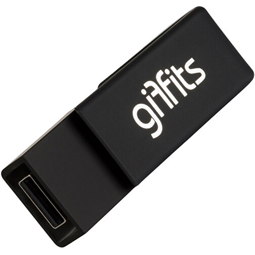 USB Stick ONYX U-I , Promo Effects MB , schwarz MB , 8 GB , Kunststoff & Aluminium MB , 3 - 10 MB/s MB , 6,70cm x 1,50cm x 2,00cm (Länge x Höhe x Breite), Bild 1