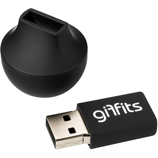 USB Stick ONYX U-II , Promo Effects MB , schwarz MB , 8 GB , Kunststoff MB , 3 - 10 MB/s MB , 5,20cm (Höhe), Bild 2