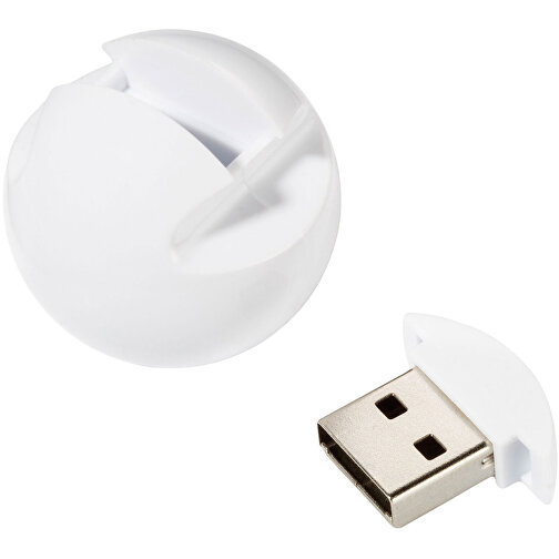 USB Stick ONYX U-IV , Promo Effects MB , weiß/ weiß MB , 4 GB , Kunststoff MB , 3 - 10 MB/s MB , , Bild 2
