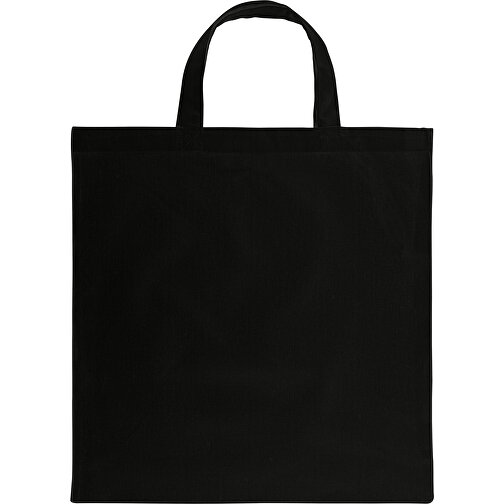 Baumwolltasche Farbig , schwarz, Baumwolle, 39,00cm x 41,00cm (Höhe x Breite), Bild 1