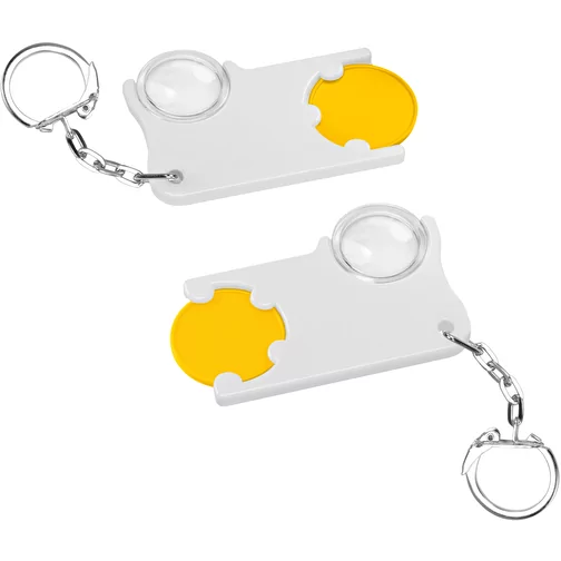 Porte-clés jeton1 € avec loupe, Image 1
