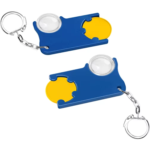 Porte-clés jeton1 € avec loupe, Image 1