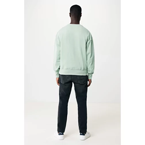 Sweat ras du cou relax Iqoniq Kruger en coton recyclé. Coton, Iceberg green, Image 7