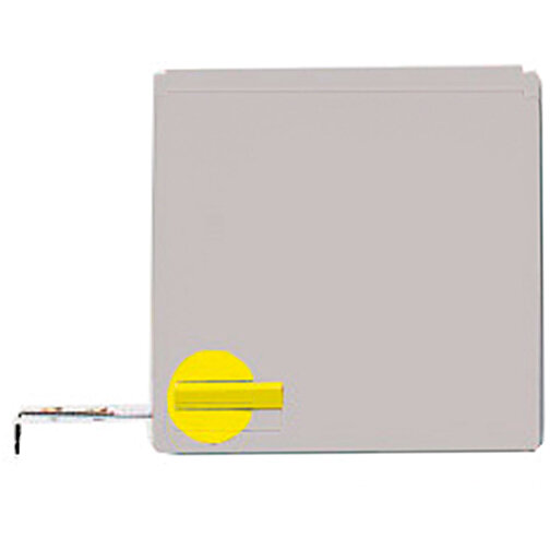 Sichtfenster Taschenbandmaß IN-OUT 2 M , grau, Polyamid, 6,50cm x 2,10cm x 6,50cm (Länge x Höhe x Breite), Bild 1