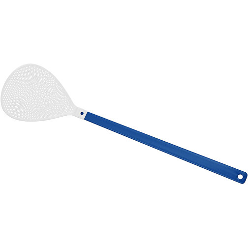 Fliegenklatsche 'Oval' , blau, weiss, PE+PS, 43,30cm x 0,50cm x 10,20cm (Länge x Höhe x Breite), Bild 1