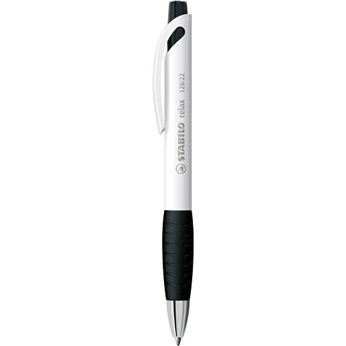 STABILO Relax Kugelschreiber , Stabilo, schwarz, Kunststoff, 14,60cm x 1,60cm x 1,30cm (Länge x Höhe x Breite), Bild 1