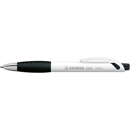 STABILO Relax Kugelschreiber , Stabilo, schwarz, Kunststoff, 14,60cm x 1,60cm x 1,30cm (Länge x Höhe x Breite), Bild 3