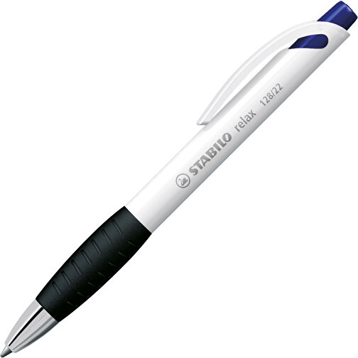 STABILO Relax Kugelschreiber , Stabilo, blau, Kunststoff, 14,60cm x 1,60cm x 1,30cm (Länge x Höhe x Breite), Bild 2