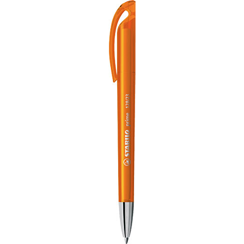STABILO Prime Kugelschreiber , Stabilo, transparent orange, recycelter Kunststoff, 14,70cm x 1,60cm x 1,20cm (Länge x Höhe x Breite), Bild 1