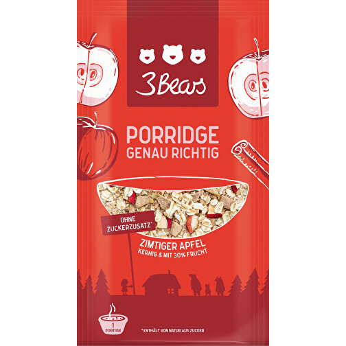 3Bears Porridge , Karton, 9,65cm x 1,05cm x 18,20cm (Länge x Höhe x Breite), Bild 2
