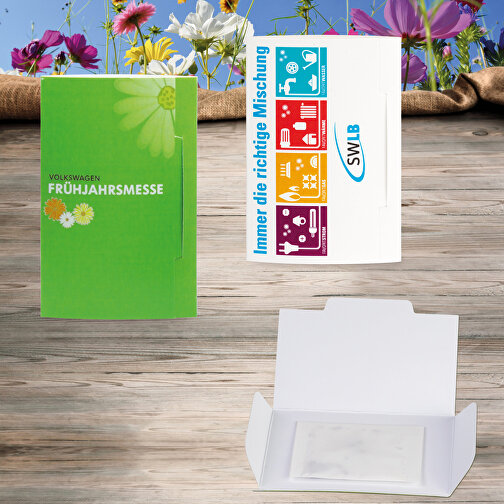 Flower-Card Mit Samen - Sommerblumenmischung , individuell, Saatgut, Papier, 5,50cm x 8,00cm (Länge x Breite), Bild 9