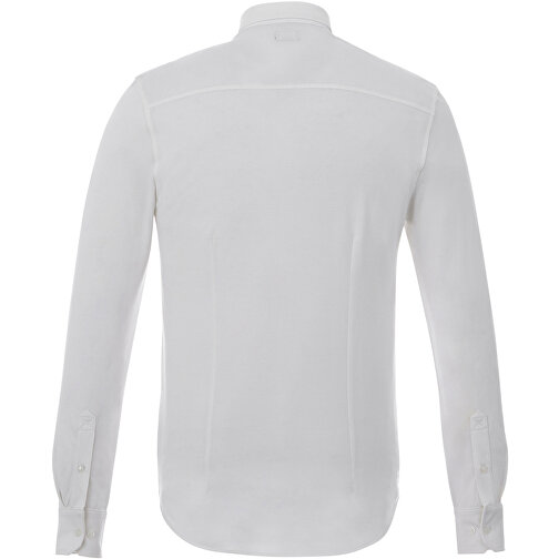 Bigelow Langarm Hemd , weiß, Double Pique Strick 95% Baumwolle, 5% Elastan, 200 g/m2, L, , Bild 4