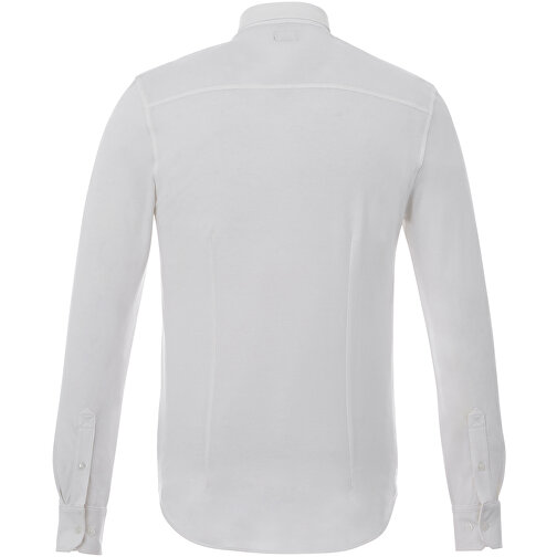 Bigelow Langarm Hemd , weiß, Double Pique Strick 95% Baumwolle, 5% Elastan, 200 g/m2, L, , Bild 8
