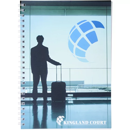 Cahier Desk-Mate® A5 à spirale avec couverture polypropylène, Image 4