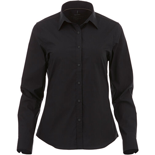 Hamell Langärmlige Bluse , schwarz, Poplin-Gewebe 97% Baumwolle, 3% Elastan, 118 g/m2, S, , Bild 7
