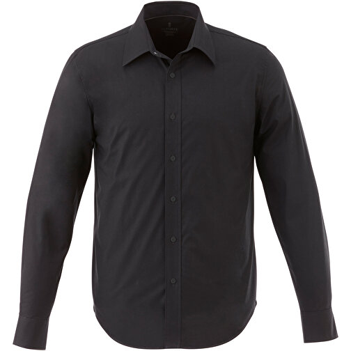 Hamell Langärmliges Hemd , schwarz, Poplin-Gewebe 97% Baumwolle, 3% Elastan, 118 g/m2, M, , Bild 6