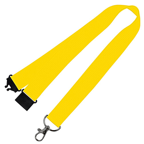 Schlüsselband Standard , Promo Effects, gelb, Polyester, 92,00cm x 2,50cm (Länge x Breite), Bild 1