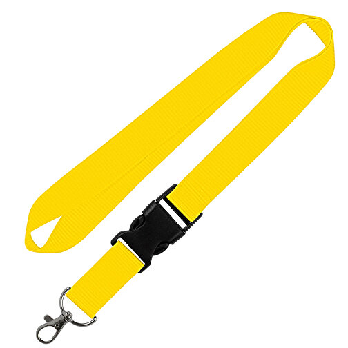 Schlüsselband Standard , Promo Effects, gelb, Polyester, 105,00cm x 2,50cm (Länge x Breite), Bild 1