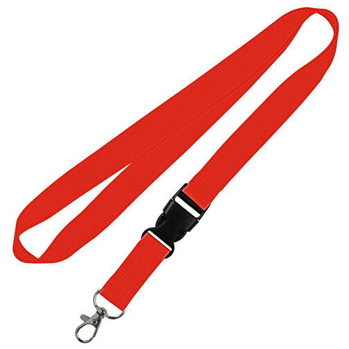 Schlüsselband Standard , Promo Effects, rot, Polyester, 105,00cm x 2,00cm (Länge x Breite), Bild 1