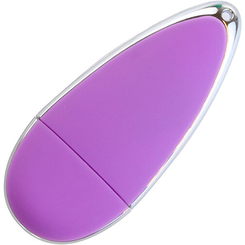USB-Stick Drop 8GB , Promo Effects MB , violett MB , 8 GB , Kunststoff MB , 3 - 10 MB/s MB , 6,00cm x 1,20cm x 2,50cm (Länge x Höhe x Breite), Bild 2