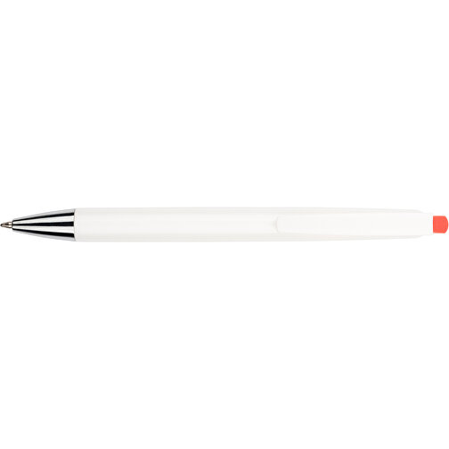 Kugelschreiber Roxi Weiß , Promo Effects, weiß / rot, Kunststoff, 14,10cm (Länge), Bild 6