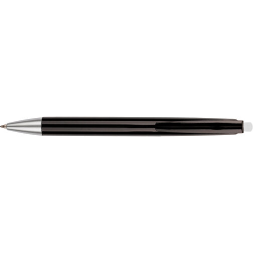 Kugelschreiber Roxi Schwarz , Promo Effects, schwarz / weiß, Kunststoff, 14,10cm (Länge), Bild 6