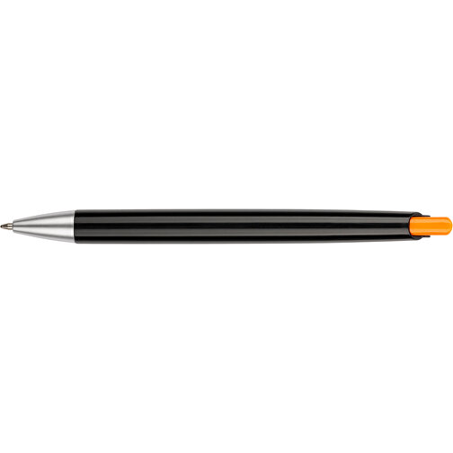 Kugelschreiber Roxi Schwarz , Promo Effects, schwarz / orange, Kunststoff, 14,10cm (Länge), Bild 8