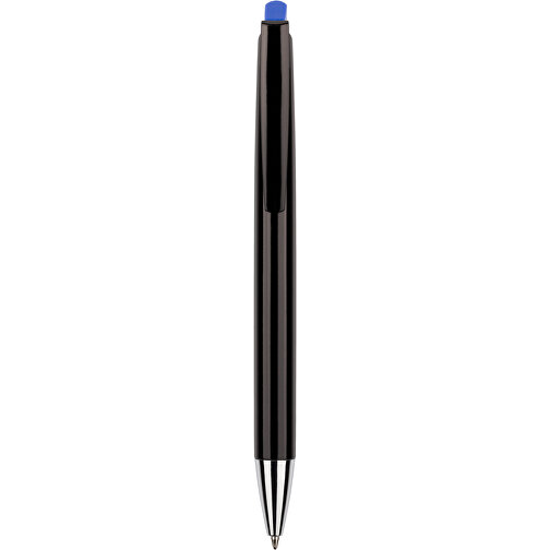Kugelschreiber Roxi Schwarz , Promo Effects, schwarz / blau, Kunststoff, 14,10cm (Länge), Bild 4