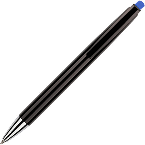 Kugelschreiber Roxi Schwarz , Promo Effects, schwarz / blau, Kunststoff, 14,10cm (Länge), Bild 5