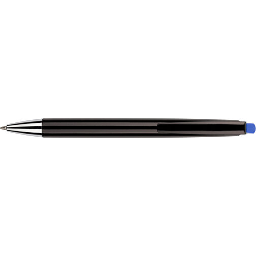 Kugelschreiber Roxi Schwarz , Promo Effects, schwarz / blau, Kunststoff, 14,10cm (Länge), Bild 6