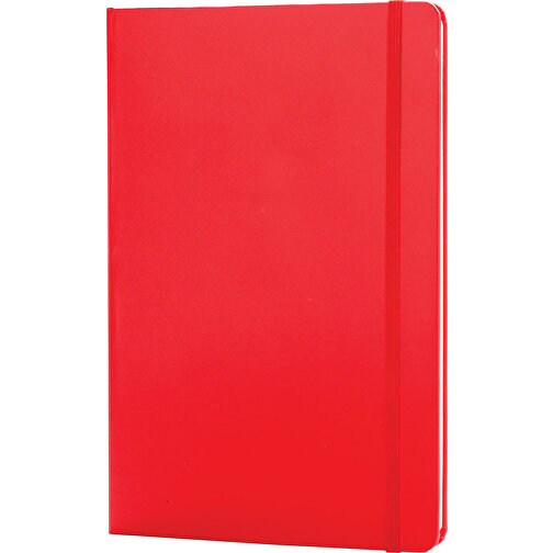 Basic Hardcover Notizbuch A5, Rot , rot, Papier, 1,30cm x 21,00cm (Länge x Höhe), Bild 1