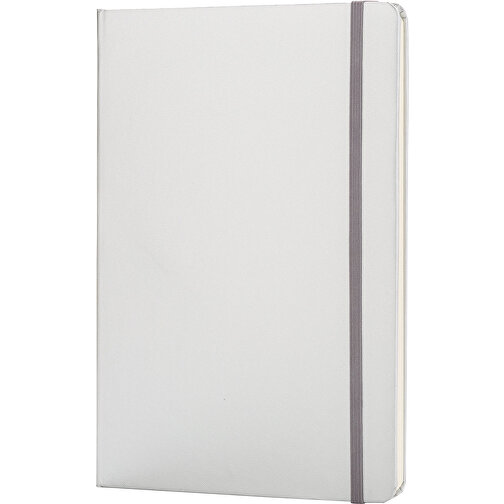 Basic Hardcover Notizbuch A5, Silber , silber, Papier, 1,30cm x 21,00cm (Länge x Höhe), Bild 1