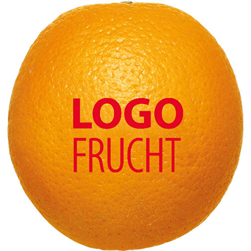 LogoFrucht Orange , orange, Orange, 8,00cm (Höhe), Bild 2