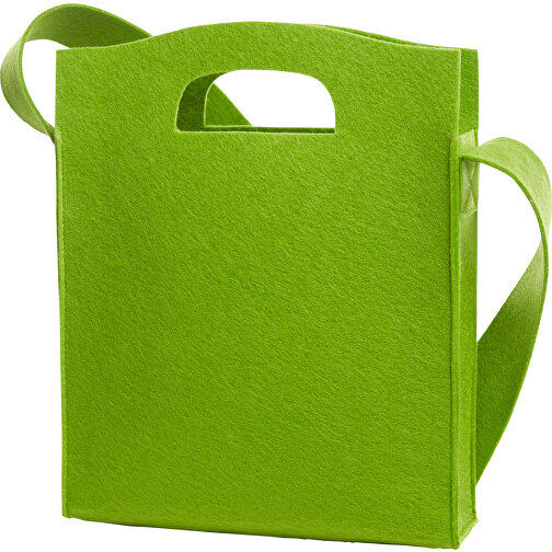Shopper ModernClassic , Halfar, hellgrün, recyceltes PES-Filz, 7,00cm x 35,00cm x 30,00cm (Länge x Höhe x Breite), Bild 3