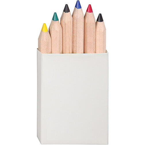 Fargeblyanter JUMBO, sett med 6 stk, inkludert allroundtrykk, 6-sidig, Bilde 1
