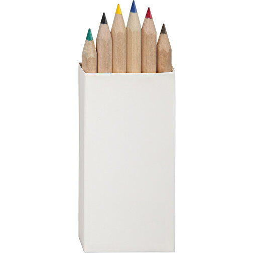 Crayons de couleur, lot de 6, y compris l\'impression tous azimuts, 6 faces, Image 1