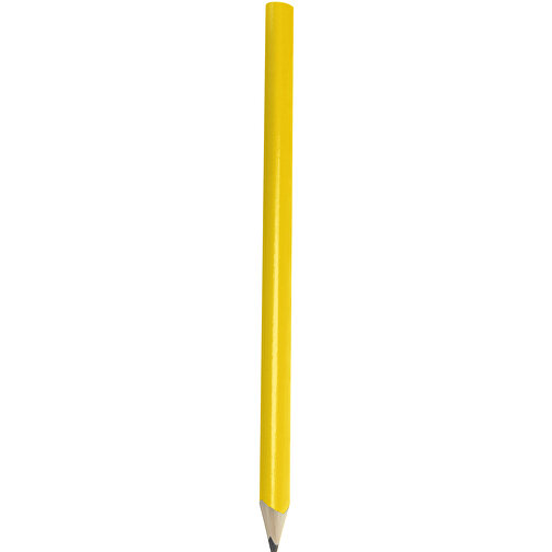 Zimmermannsbleistift, 24 Cm, Oval , gelb, Holz, 24,00cm x 0,70cm x 1,20cm (Länge x Höhe x Breite), Bild 1