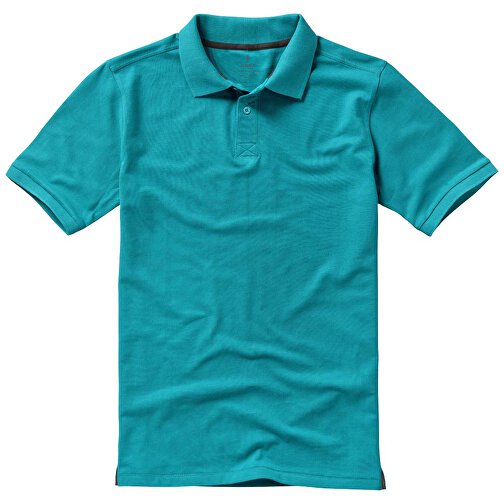 Calgary Poloshirt Für Herren , aquablau, Piqué Strick 100% BCI Baumwolle, 200 g/m2, XL, , Bild 10