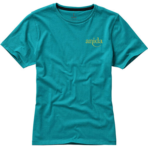 Nanaimo – T-Shirt Für Damen , aquablau, Single jersey Strick 100% BCI Baumwolle, 160 g/m2, XXL, , Bild 2