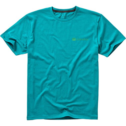 Nanaimo T-Shirt Für Herren , aquablau, Single jersey Strick 100% BCI Baumwolle, 160 g/m2, S, , Bild 3