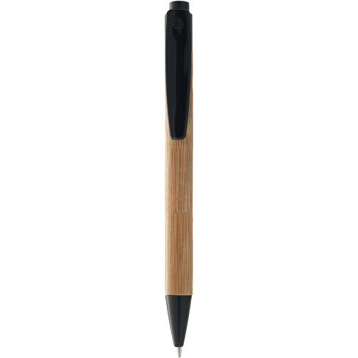 Borneo Bambus Kugelschreiber , Green Concept, natur / schwarz, Bambusholz, 14,10cm (Länge), Bild 4