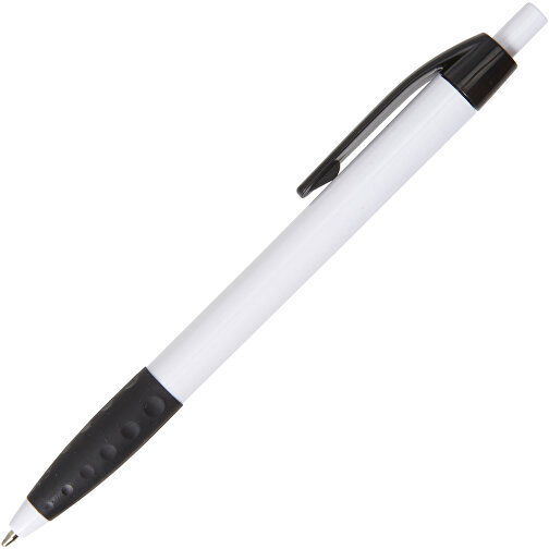 Kugelschreiber Aus Kunststoff Amarantha , weiss, ABS, Plastik, TPR, , Bild 2