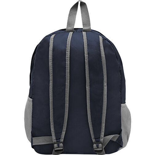 Rucksack VOLUNTEER, Faltbar , blau, 210D Polyester, 31,00cm x 42,50cm x 16,00cm (Länge x Höhe x Breite), Bild 3