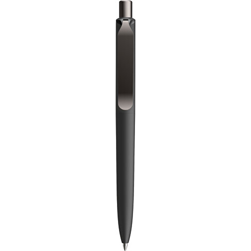 Prodir DS8 PSR Push Kugelschreiber , Prodir, schwarz/graphit satiniert, Kunststoff/Metall, 14,10cm x 1,50cm (Länge x Breite), Bild 1