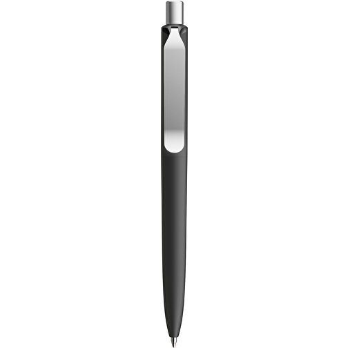 Prodir DS8 PSR Push Kugelschreiber , Prodir, schwarz/silber satiniert, Kunststoff/Metall, 14,10cm x 1,50cm (Länge x Breite), Bild 1